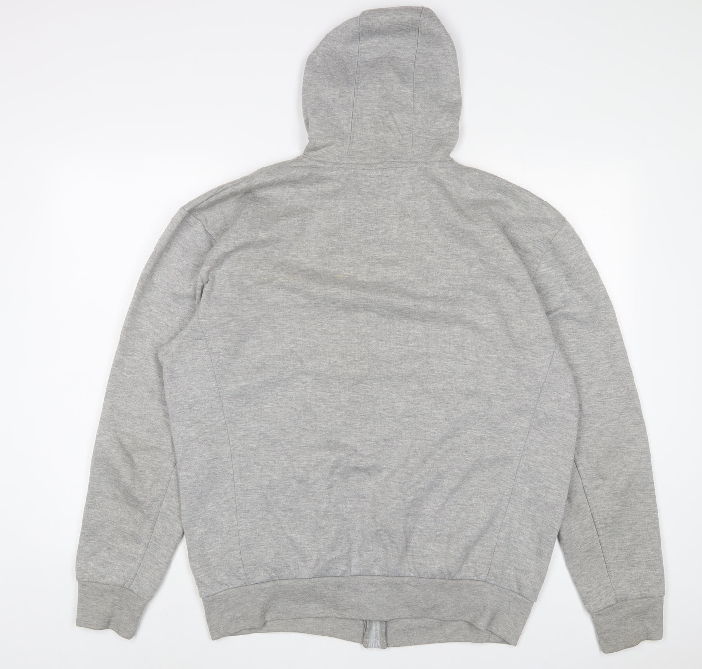Slazenger Mens Grey Cotton Full Zip Hoodie Size L