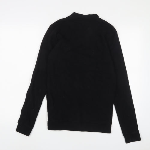 NEXT Mens Black Cotton Full Zip Sweatshirt Size XS
