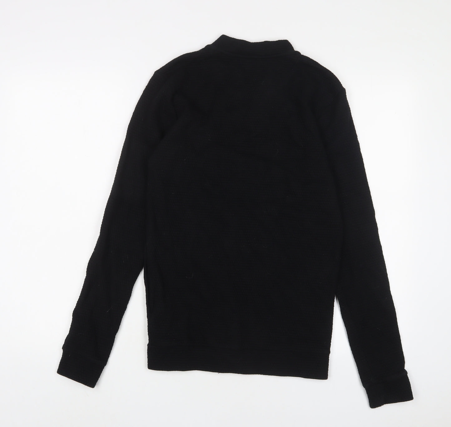 NEXT Mens Black Cotton Full Zip Sweatshirt Size XS