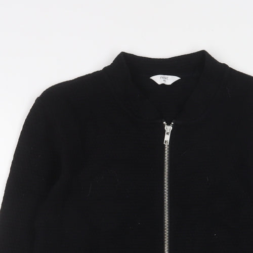 NEXT Mens Black Cotton Full Zip Sweatshirt Size XS