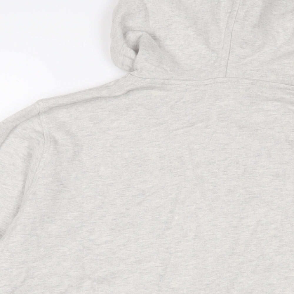 Marks and Spencer Mens Grey Cotton Full Zip Hoodie Size M