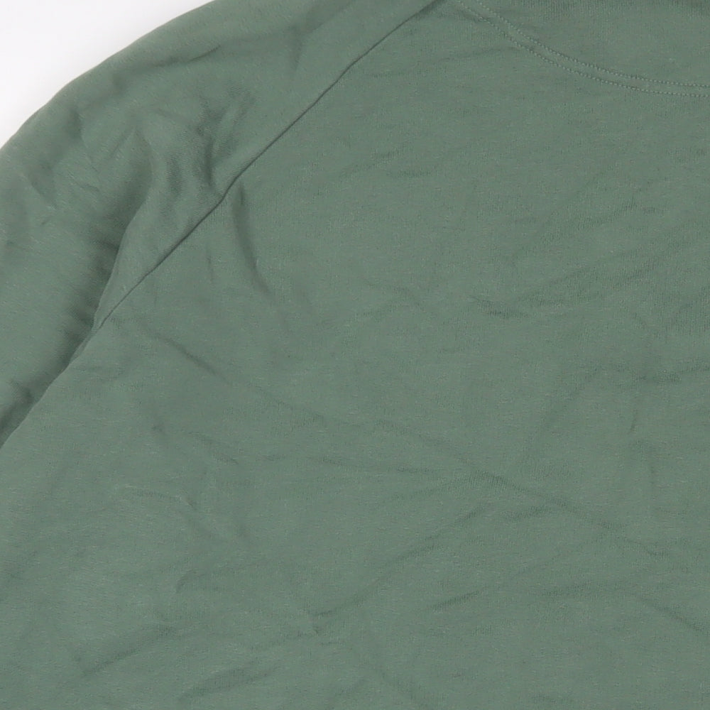 Marks and Spencer Mens Green Cotton Pullover Sweatshirt Size 2XL