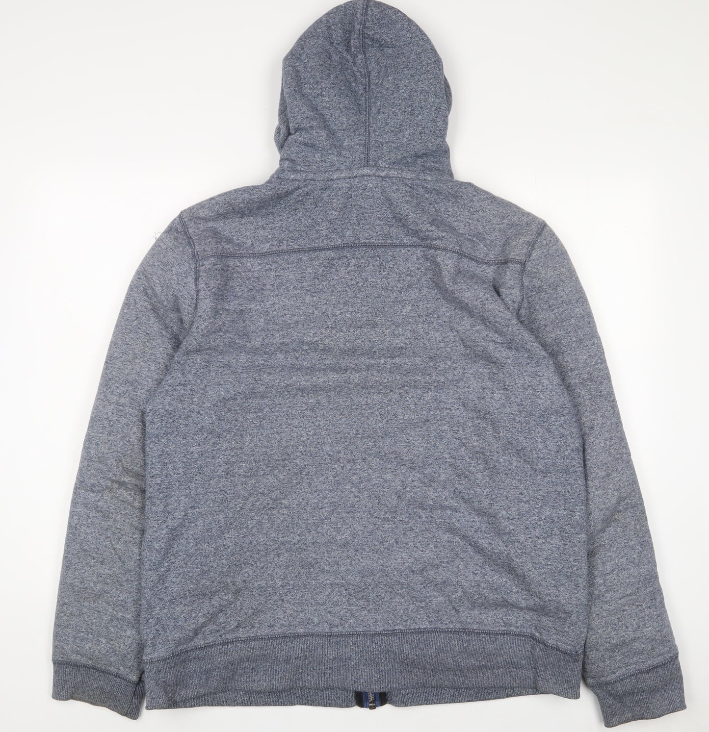 NEXT Mens Blue Cotton Full Zip Hoodie Size XL