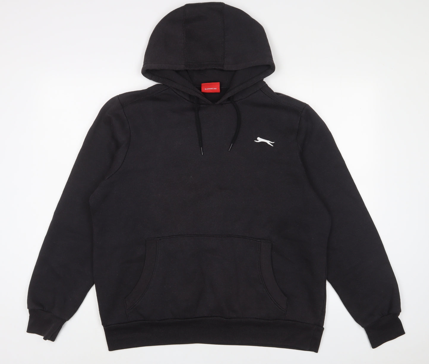 Slazenger Mens Black Cotton Pullover Hoodie Size M