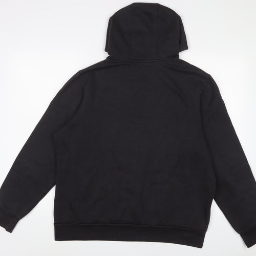 Slazenger Mens Black Cotton Pullover Hoodie Size M