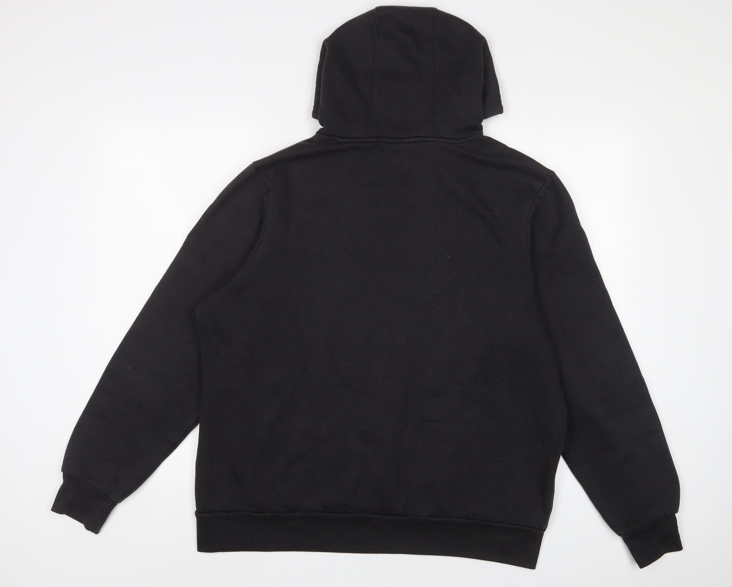 Slazenger Mens Black Cotton Pullover Hoodie Size M