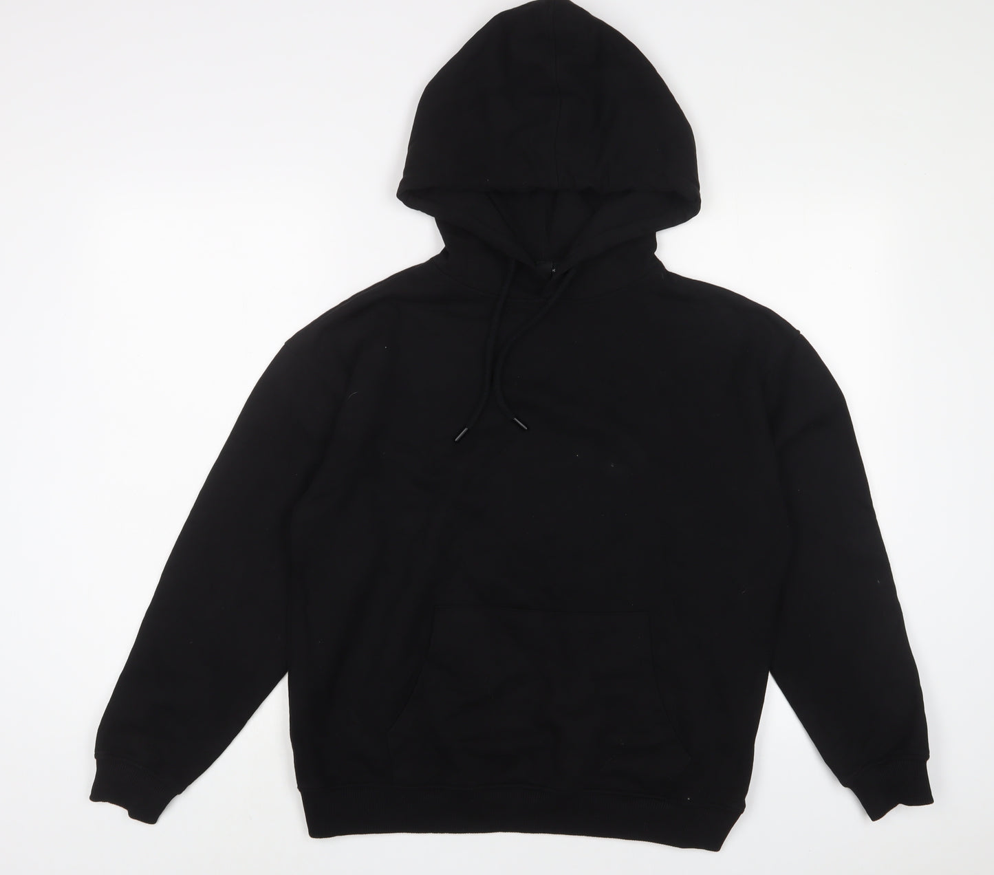 New Look Womens Black Cotton Pullover Hoodie Size S Pullover