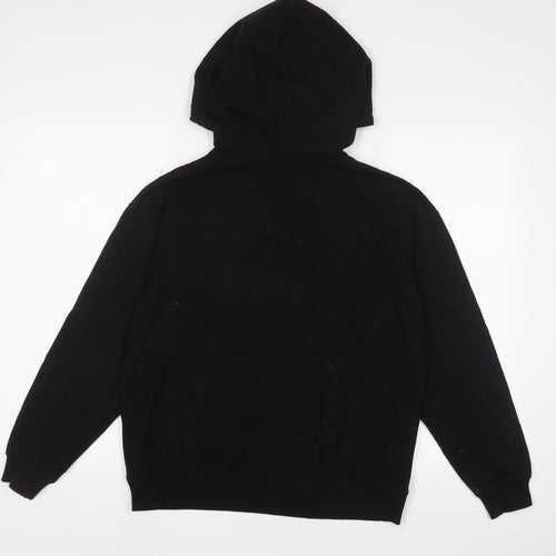 New Look Womens Black Cotton Pullover Hoodie Size S Pullover