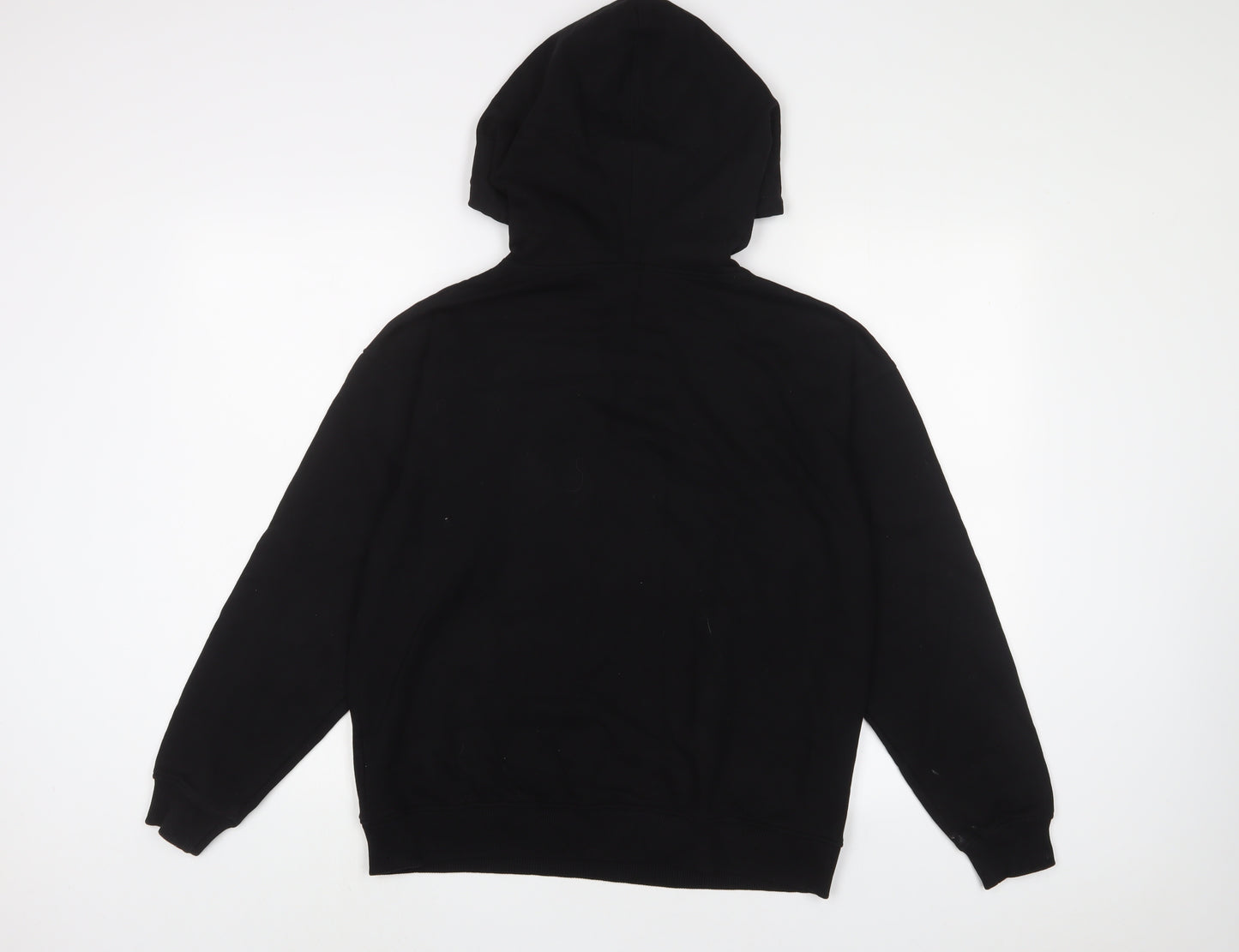New Look Womens Black Cotton Pullover Hoodie Size S Pullover