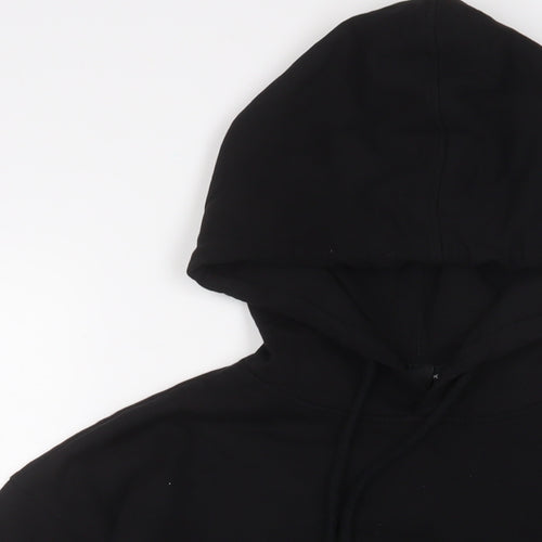 New Look Womens Black Cotton Pullover Hoodie Size S Pullover
