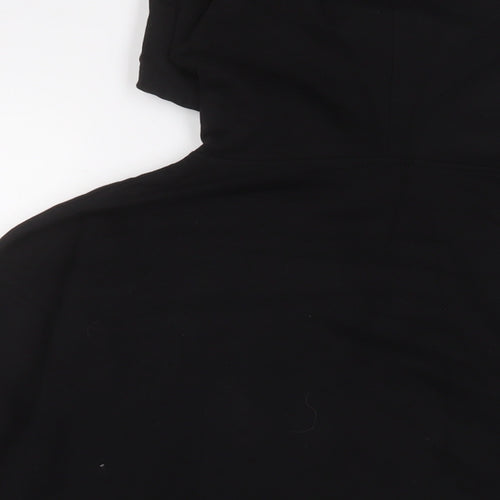 New Look Womens Black Cotton Pullover Hoodie Size S Pullover