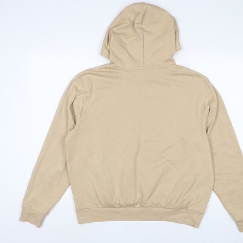 h7m Womens Beige Cotton Pullover Hoodie Size L Pullover