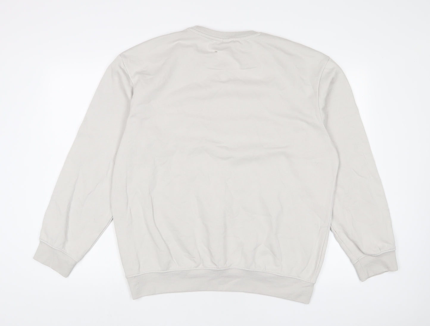 H&M Mens Grey Cotton Pullover Sweatshirt Size M