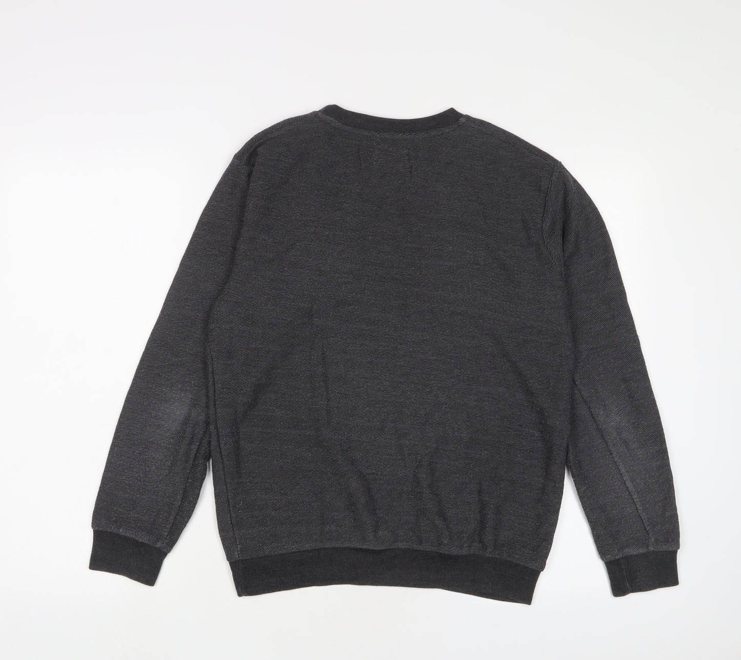 Zara Mens Grey Polyester Pullover Sweatshirt Size S
