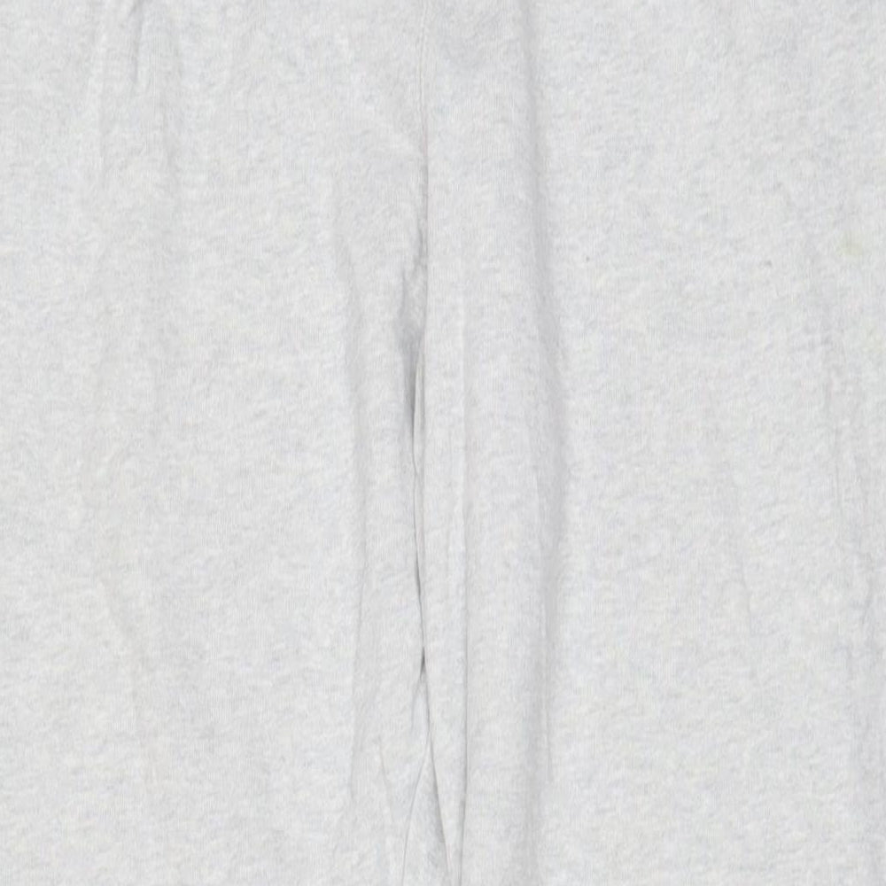 NEXT Girls Grey Cotton Jogger Trousers Size 15 Years L27 in Regular Drawstring