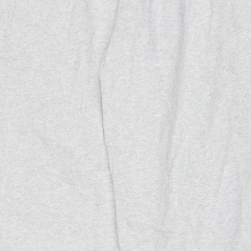 NEXT Girls Grey Cotton Jogger Trousers Size 15 Years L27 in Regular Drawstring