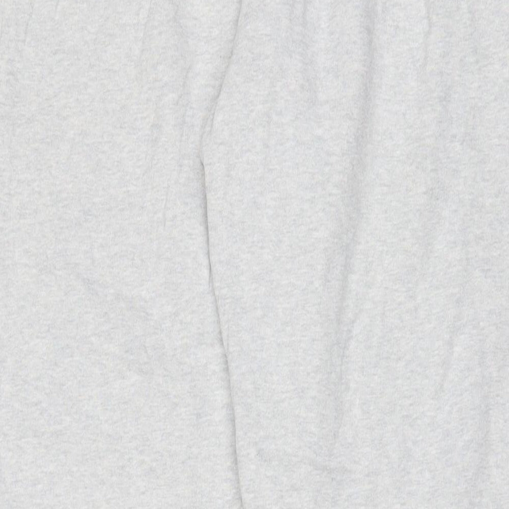 NEXT Girls Grey Cotton Jogger Trousers Size 15 Years L27 in Regular Drawstring