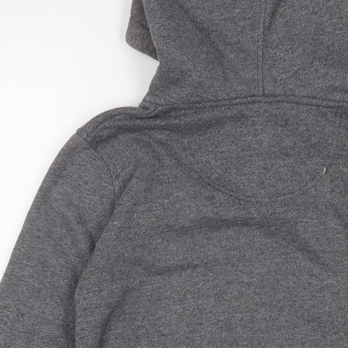 SoulCal&Co Womens Grey Cotton Full Zip Hoodie Size 10 Zip
