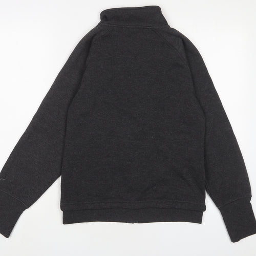 LA Gear Womens Grey Cotton Full Zip Sweatshirt Size 8 Zip - Logo, Embroidered