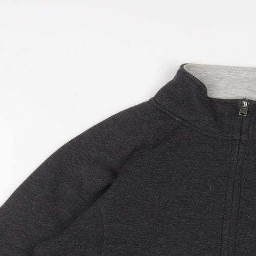 LA Gear Womens Grey Cotton Full Zip Sweatshirt Size 8 Zip - Logo, Embroidered