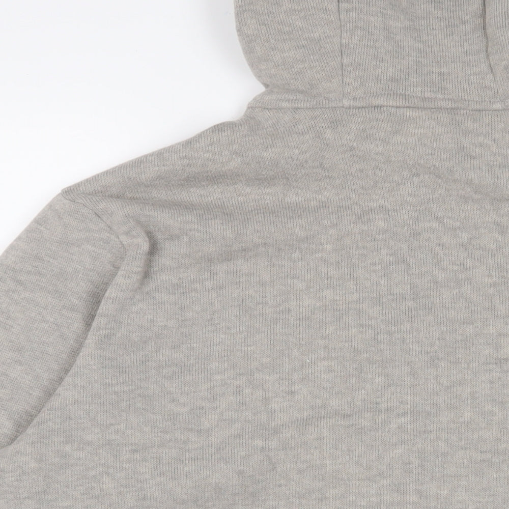 DECATHLON Mens Grey Polyester Full Zip Hoodie Size 2XL