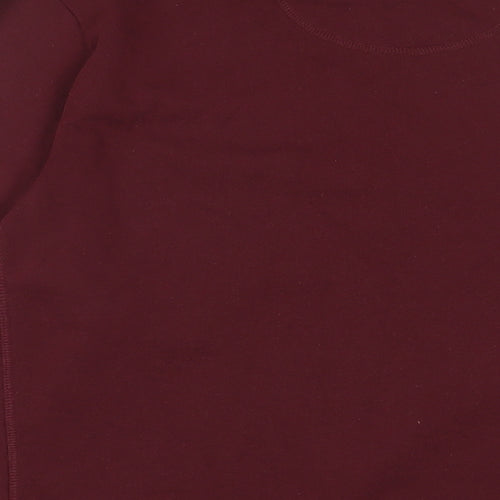 Avenue Mens Red Cotton Pullover Sweatshirt Size L
