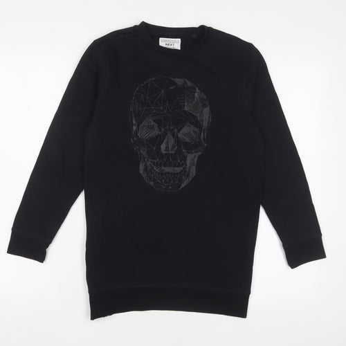 NEXT Boys Black Cotton Pullover Sweatshirt Size 10 Years Pullover