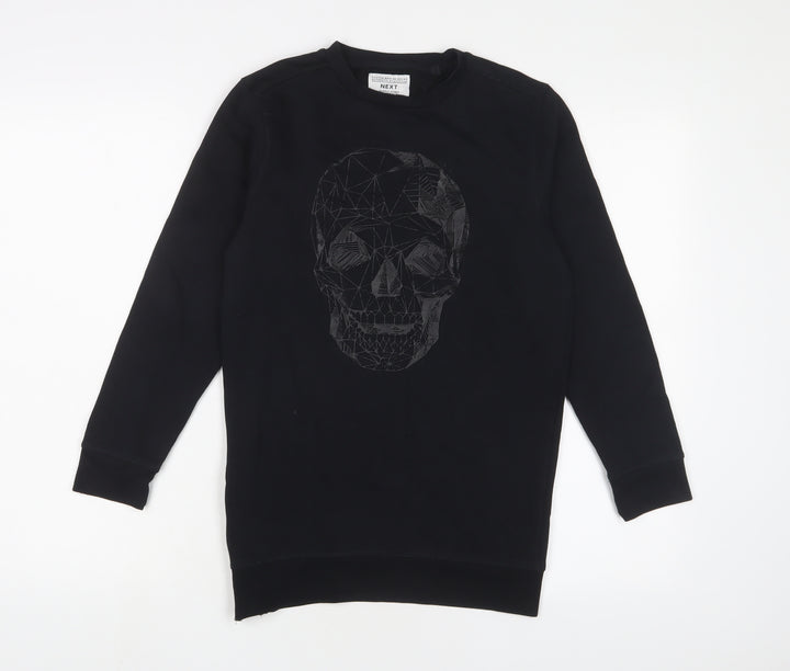 NEXT Boys Black Cotton Pullover Sweatshirt Size 10 Years Pullover