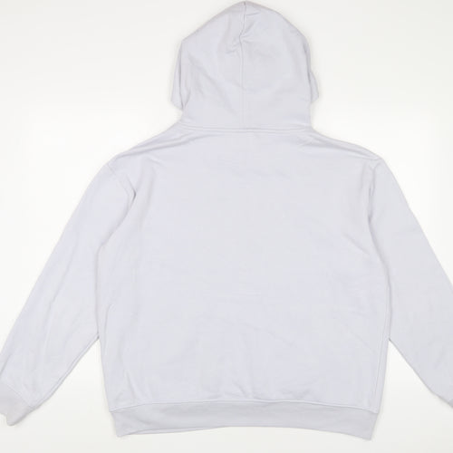 H&M Womens Blue Cotton Pullover Hoodie Size M Pullover