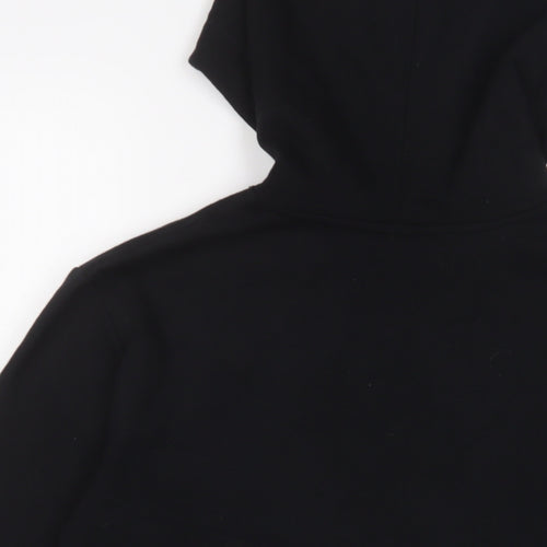 New Look Girls Black Cotton Pullover Hoodie Size 14-15 Years Pullover - Brooklyn