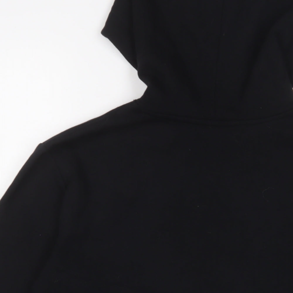 New Look Girls Black Cotton Pullover Hoodie Size 14-15 Years Pullover - Brooklyn