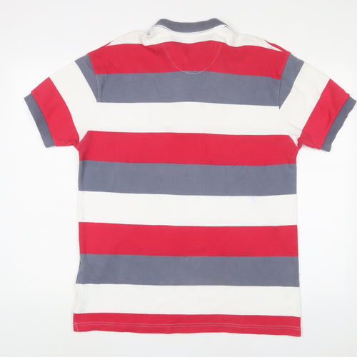 Ralph Lauren Mens Multicoloured Striped Cotton Polo Size XL Collared Button
