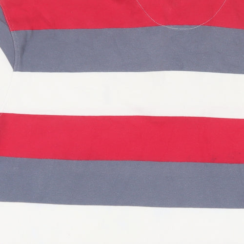 Ralph Lauren Mens Multicoloured Striped Cotton Polo Size XL Collared Button