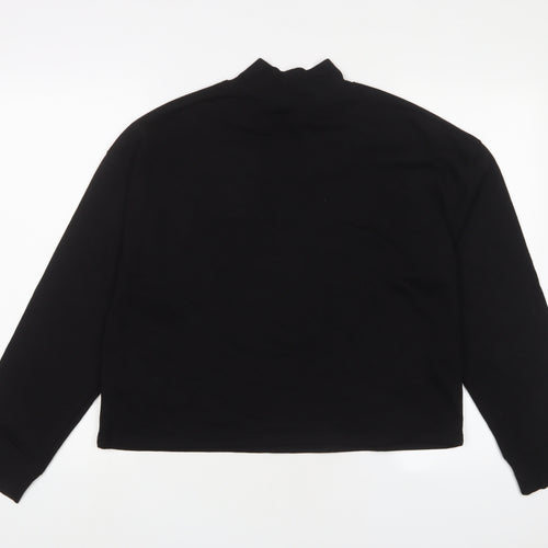 Zara Womens Black Cotton Pullover Sweatshirt Size M Pullover - New York