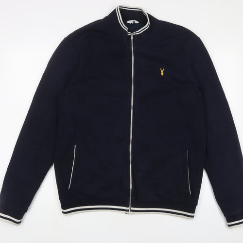 NEXT Mens Blue Cotton Full Zip Sweatshirt Size L