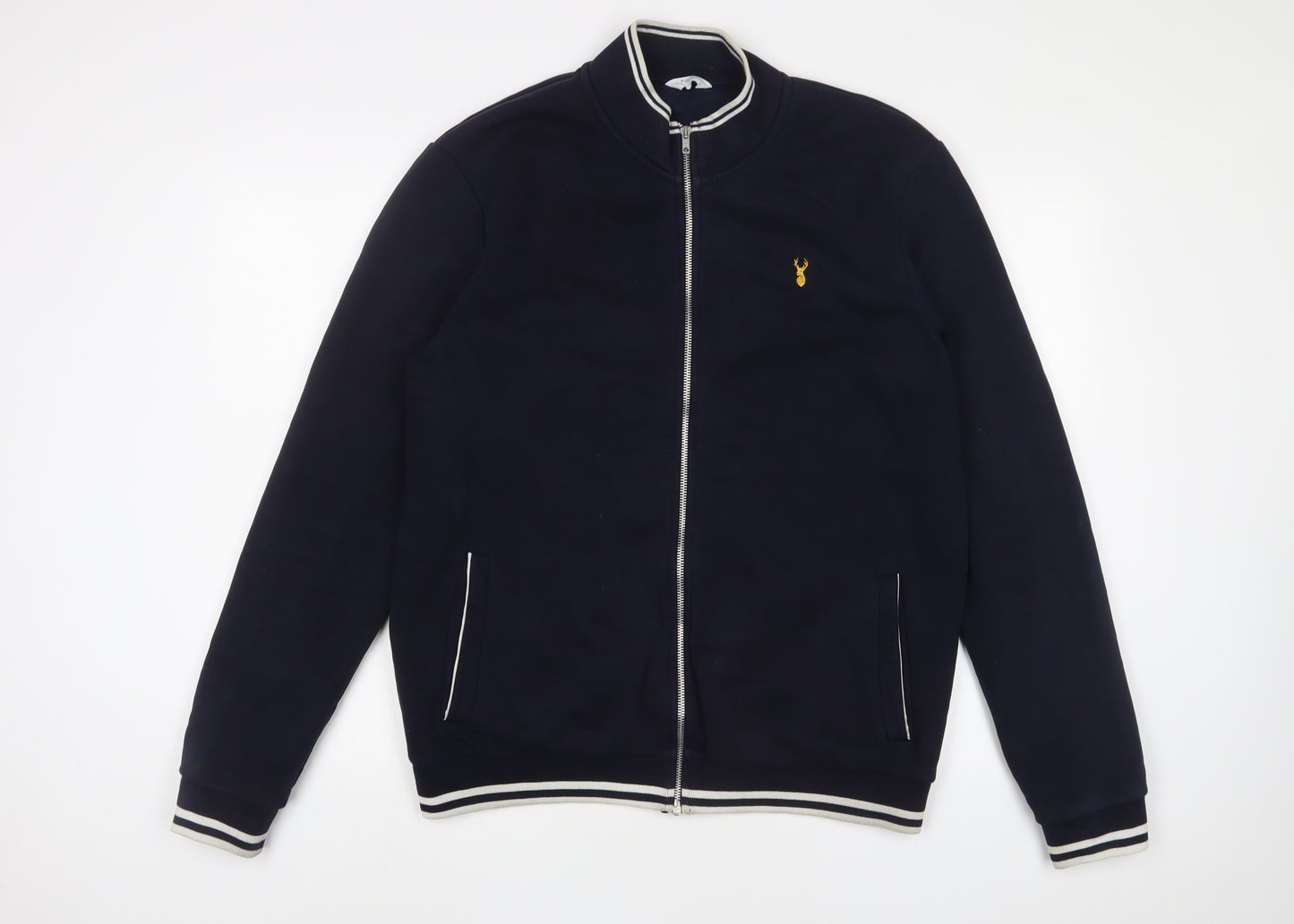 NEXT Mens Blue Cotton Full Zip Sweatshirt Size L