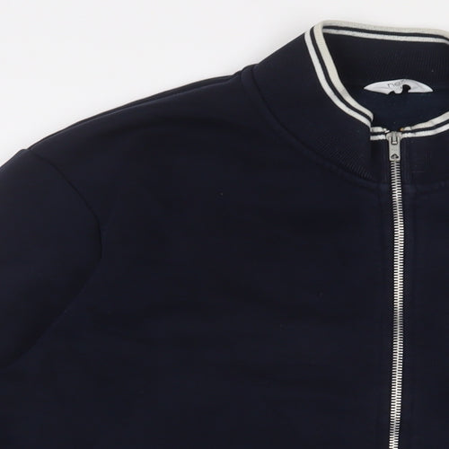 NEXT Mens Blue Cotton Full Zip Sweatshirt Size L