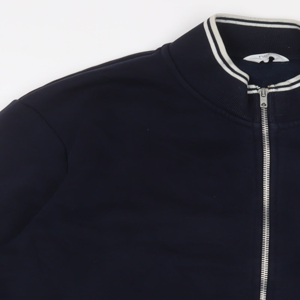 NEXT Mens Blue Cotton Full Zip Sweatshirt Size L