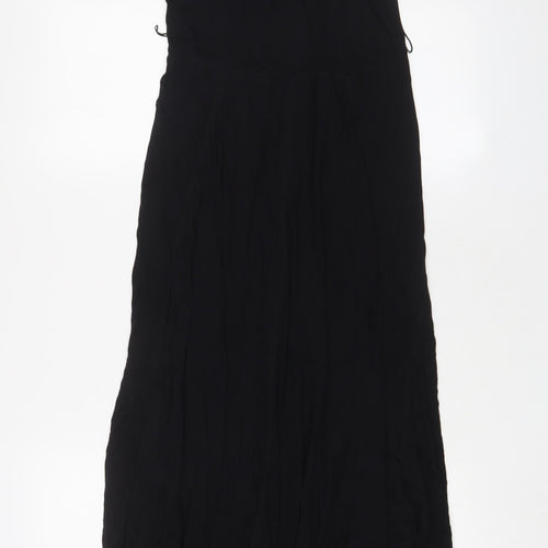 Gap Womens Black Viscose A-Line Size S Crew Neck Pullover