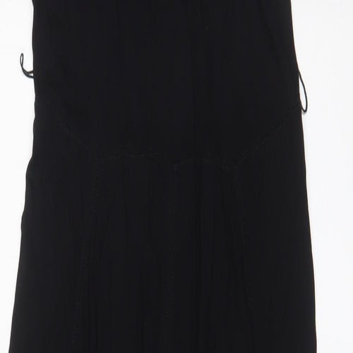 Gap Womens Black Viscose A-Line Size S Crew Neck Pullover