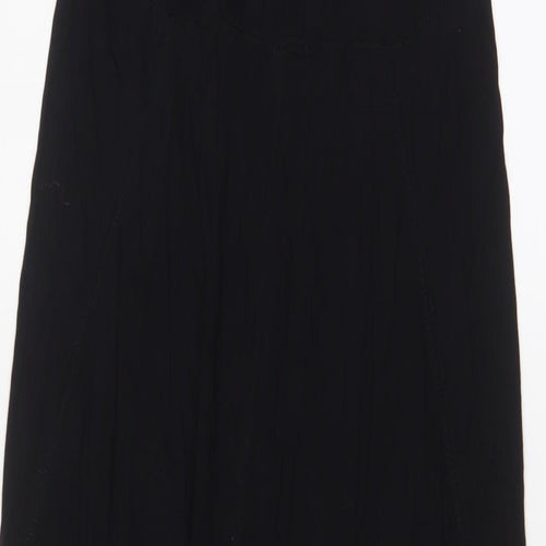 Gap Womens Black Viscose A-Line Size S Crew Neck Pullover
