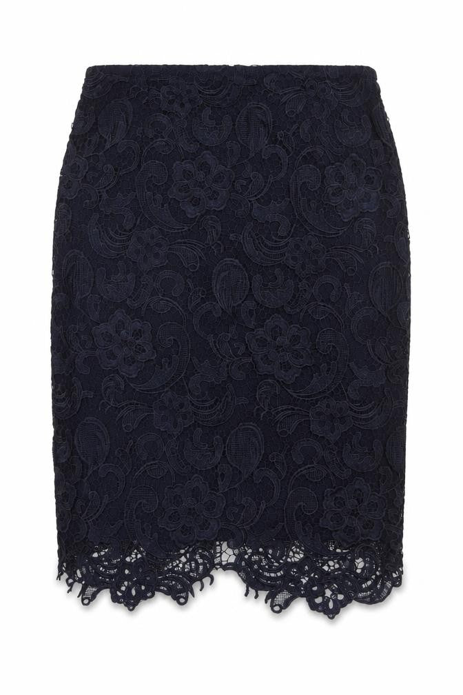 La Redoute Womens Blue Floral Polyester A-Line Skirt Size 12 Zip