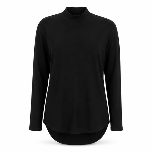 NEXT Womens Black Viscose Jersey T-Shirt Size 12 Round Neck