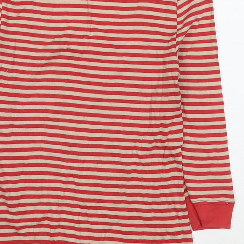 NEXT Womens Red Striped Cotton Basic T-Shirt Size 8 Round Neck