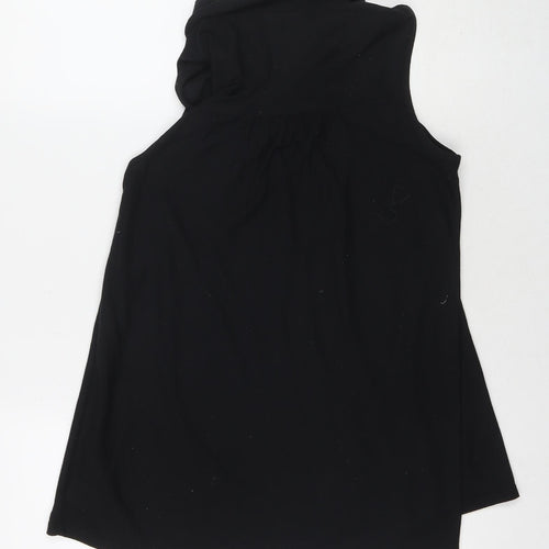 NEXT Womens Black Polyester Basic Tank Size 10 Collared