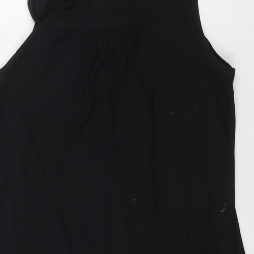 NEXT Womens Black Polyester Basic Tank Size 10 Collared