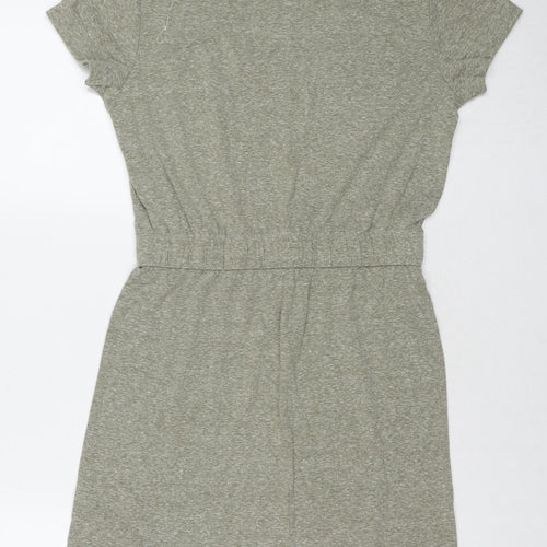 Hummel Womens Grey Polyester Trapeze & Swing Size S Round Neck Pullover