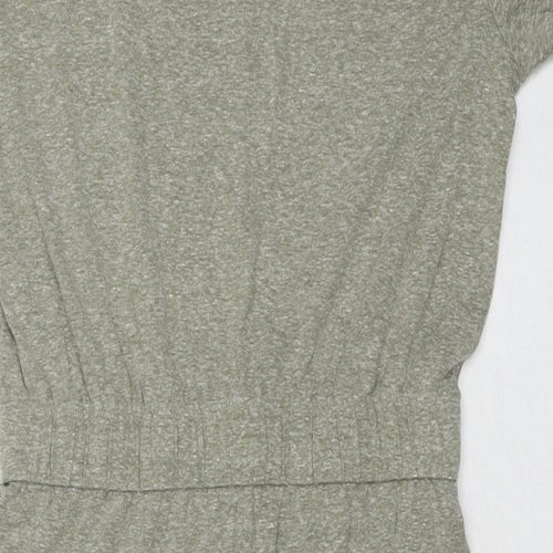 Hummel Womens Grey Polyester Trapeze & Swing Size S Round Neck Pullover