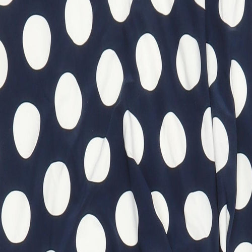 Precis Womens Multicoloured Polka Dot Polyester A-Line Size 12 Round Neck