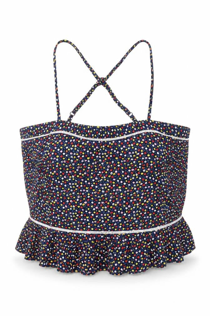 Jack Wills Womens Multicoloured Floral Viscose Camisole Blouse Size 6 Square Neck